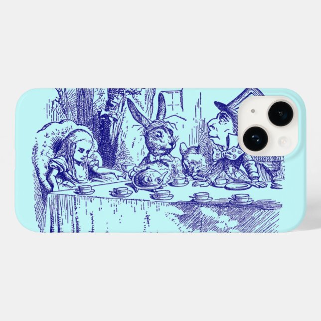 Coques Case-Mate iPhone Alice au Pays des merveilles Tea Party (Verso (horizontal))