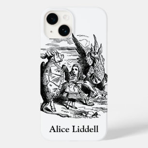 Coque Pour iPhone 14 Alice au pays des merveilles vintage, Griffon, Fau