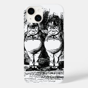 Coque Pour iPhone 14 Alice au Pays des Merveilles vintage, Tweedledum T