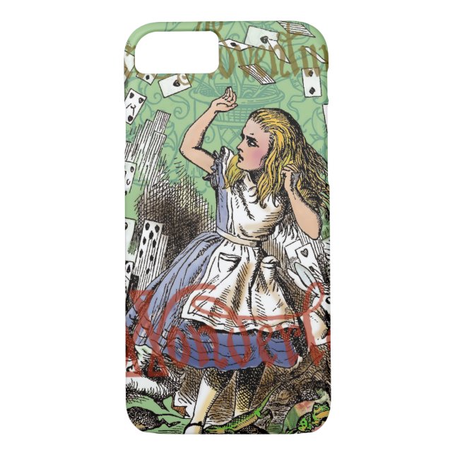 Coques Case-Mate iPhone alice cartes pays des merveilles (Dos)