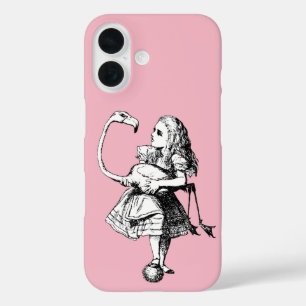 Coque Pour iPhone 16 Alice dans le Flamant rose du pays des merveilles