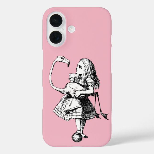 Coques Case-Mate iPhone Alice dans le Flamant rose du pays des merveilles (Verso)