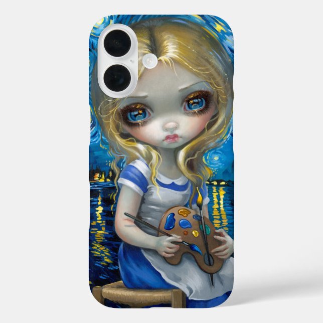 Coques Case-Mate iPhone Alice dans un Van Gogh Nocturne (Verso)
