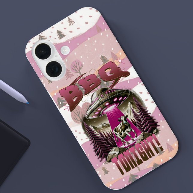 Coques Case-Mate iPhone Alien BBQ Enlèvement de vache Plaisanterie (Créateur téléchargé)