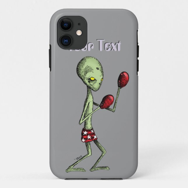 Coques Case-Mate iPhone Alien de boxe (Dos)