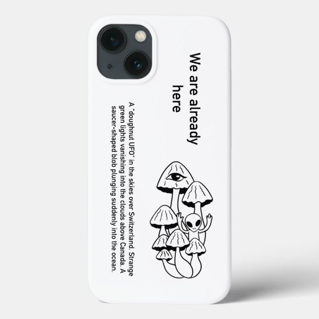 Coques Case-Mate iPhone Alien de champignons  (Verso)