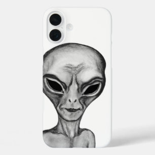 Coque Pour iPhone 16 Plus Alien gris, je veux croire