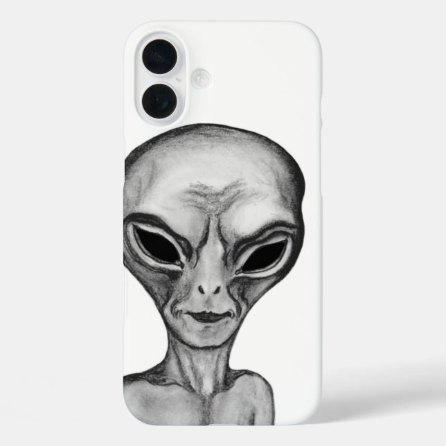 Coques Case-Mate iPhone Alien gris, je veux croire (Verso)