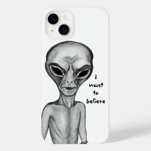 Coque Case-Mate iPhone Alien gris, je veux croire