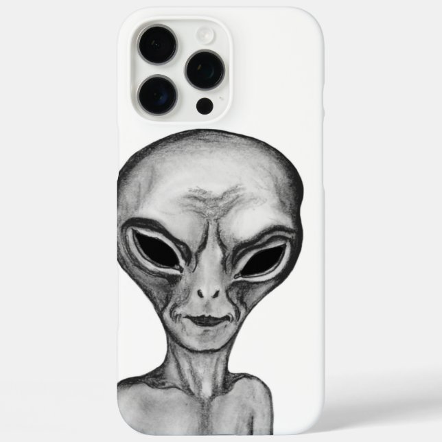 Coques Case-Mate iPhone Alien gris, je veux croire (Verso)
