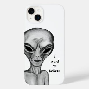 Coque Case-Mate iPhone Alien gris, je veux croire