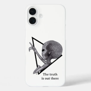 Coque Pour iPhone 16 Plus Alien gris, la vérité est là