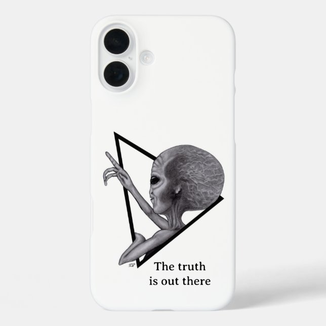 Coques Case-Mate iPhone Alien gris, la vérité est là (Verso)