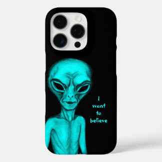 Coque iPhone 16 Pro Alien, je veux croire