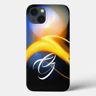 Case-Mate iPhone Case ALIEN PEARL MONOGRAM Blanc Jaune Fractale