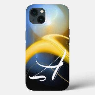 Case-Mate iPhone Case ALIEN PEARL MONOGRAM Blanc Jaune Fractale