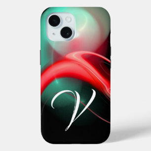 Coque Case-Mate iPhone ALIEN PEARL MONOGRAM Red Green Fractal