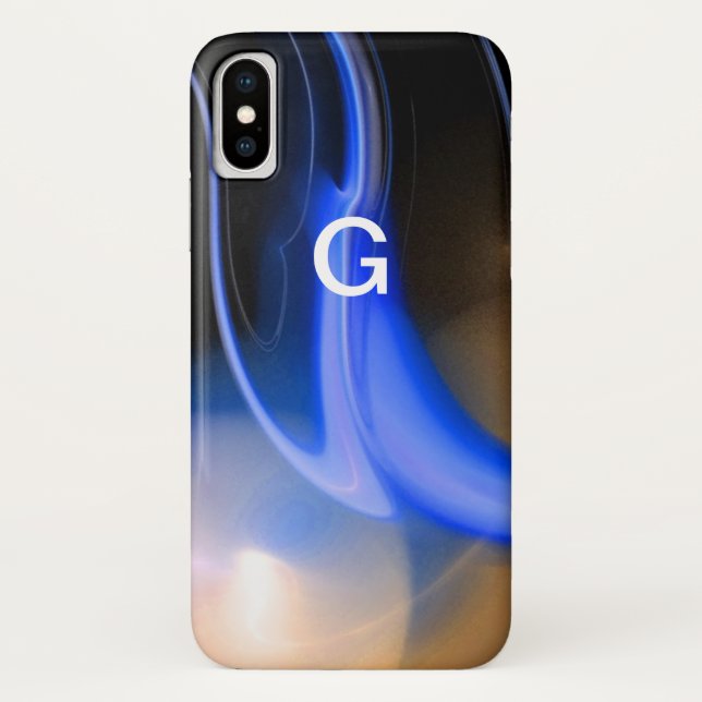 Coques Case-Mate iPhone ALIEN PEARL monogramme violet (Dos)