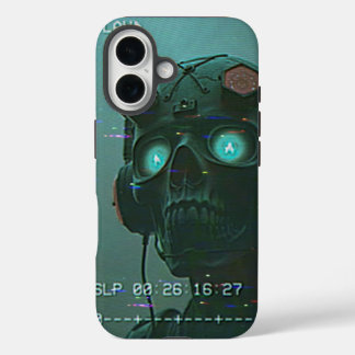Coque Pour iPhone 16 Alien rétro sur le magnétoscope