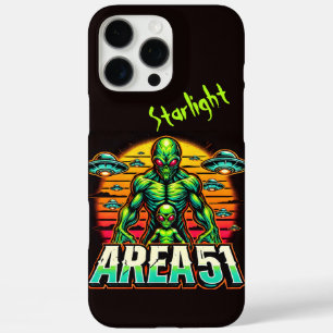 Coque iPhone 16 Pro Max Aliens mystérieux brillent près de la zone 51