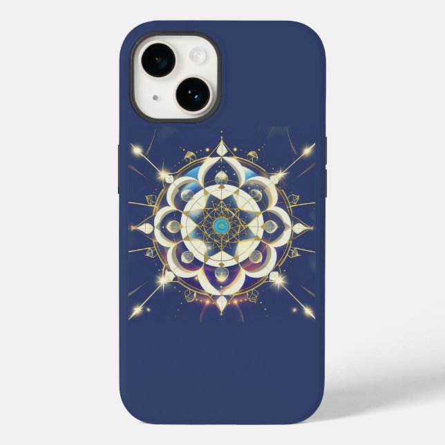 Coques Case-Mate iPhone Alignement Étoile Dorée – Un Univers de Géométrie  (Verso)