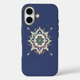 Coque Pour iPhone 16 Alignement Étoile Dorée – Un Univers de Géométrie 