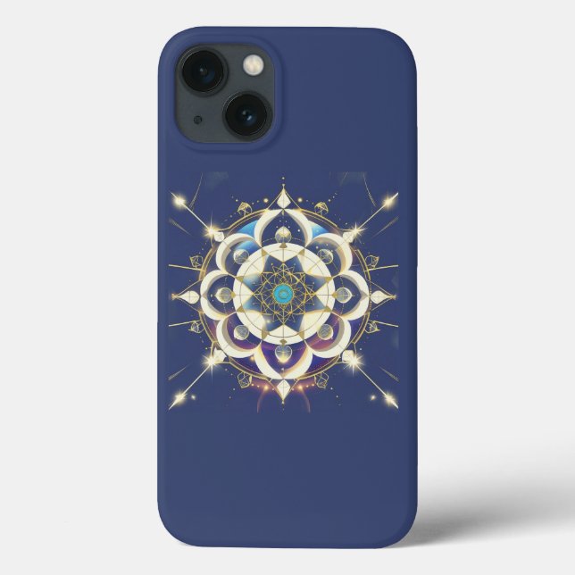 Coques Case-Mate iPhone Alignement Étoile Dorée – Un Univers de Géométrie  (Verso)