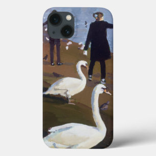 iPhone 13 Case Alimentation des cygnes à l'étang rond