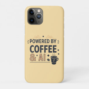 Case-Mate iPhone Case Alimenté par Coffee & AI Retro Tech Vector