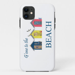 Coque iPhone 11 Allé à la couverture de mouettes de huttes de