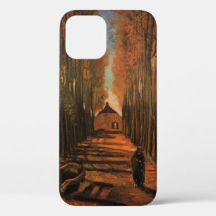 Coque iPhone 12 Allée de peupliers en automne de Vincent van Gogh
