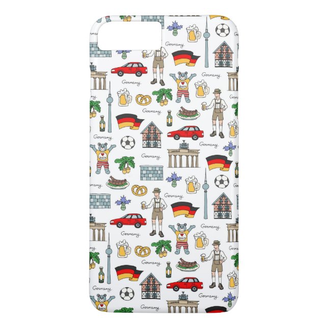 Coques Case-Mate iPhone Allemagne| Motif des symboles (Dos)