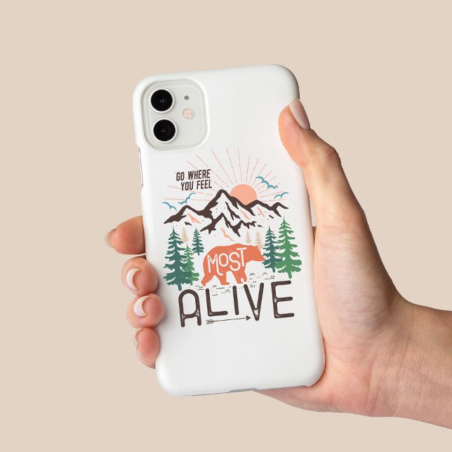 Coques Case-Mate iPhone Aller Là Où Vous Sentez Le Plus Vivant Inspiration (Créateur téléchargé)