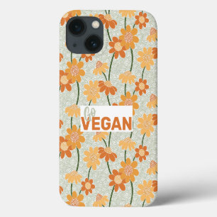 Case-Mate iPhone Case Allez, vegan ! Joli rétro muté fleurs des années 1