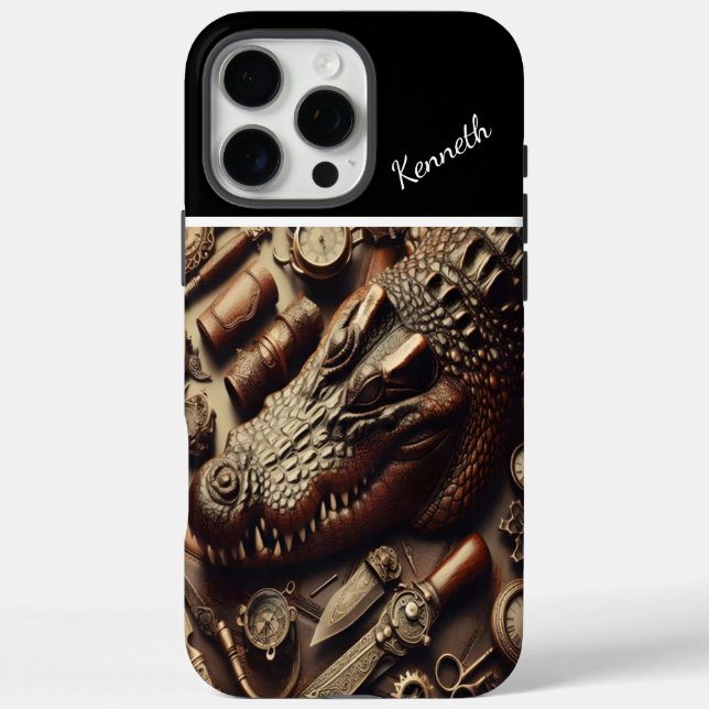Coques Case-Mate iPhone Alligator en cuir (Verso)