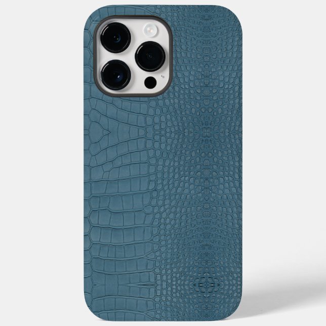 Coques Case-Mate iPhone Alligator Turquoise Texture Imprimer (Verso)
