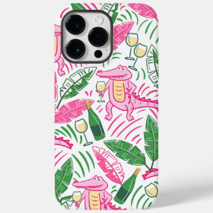 Coque Case-Mate iPhone Alligator Vin rose vert Preppy