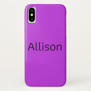 Coque iPhone X Allison de noir d'orpheline d'émission de TV