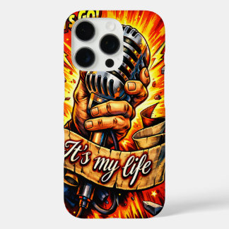 Coque iPhone 16 Pro Allons-y ! Bande dessinée inspirée du rock et de l