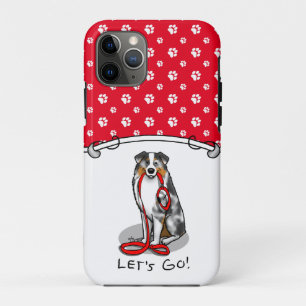Case-Mate iPhone Case Allons-y ! Berger australien (bleu merle tan/w 1)