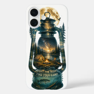 Coque Pour iPhone 16 Allumez la lanterne de camping de nuit