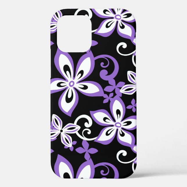 COQUES Case-Mate iPhone ALOHA HAWAII (NOIR/POURPULAIRE) (Verso)