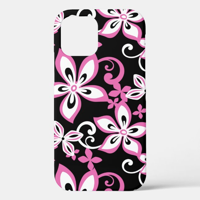 COQUES Case-Mate iPhone ALOHA HAWAII (NOIR/ROSE) (Verso)