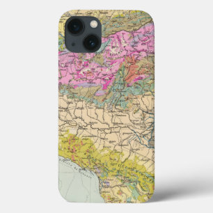 Etui iPhone Case-Mate Alpenlander - carte d'atlas des Alpes