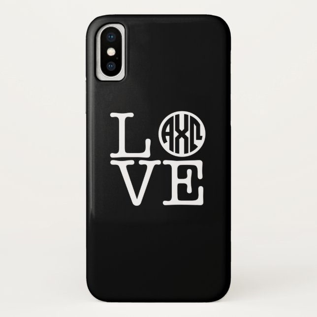 Coques Case-Mate iPhone Alpha Chi Omega | Amour (Dos)