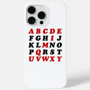 Coque Case-Mate iPhone Alphabet anglais