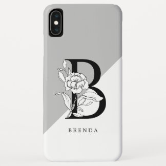 Case-Mate iPhone Case Alphabet Floral Noir Et Blanc