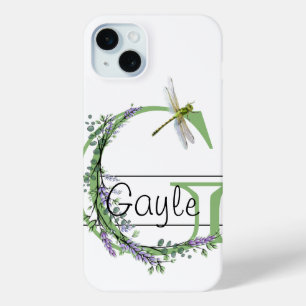 Coque Case-Mate iPhone Alphabet lettre G, aquarelle LavenderDragonfly