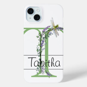 Coque Case-Mate iPhone Alphabet lettre T, aquarelle LavenderDragonfly