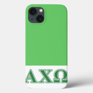 iPhone 13 Case Alphi Chi Omega Green Letters